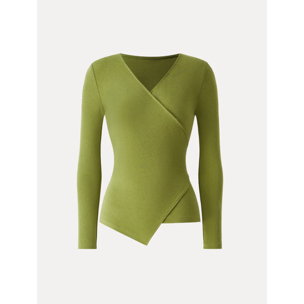 OGL LiteWarm Surplice Skimming Long Sleeve Top NWT SIZE 2XL